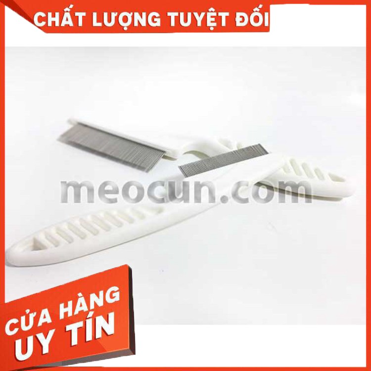 Lược chải ve rận cho chó mèo có tay cầm