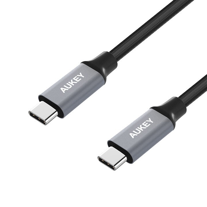 [GIAO HỎA TỐC] Cáp sạc nhanh AUKEY Type C to C, CB-CD5, hỗ trợ sạc nhanh lên đến 60W - hàng chính hãng