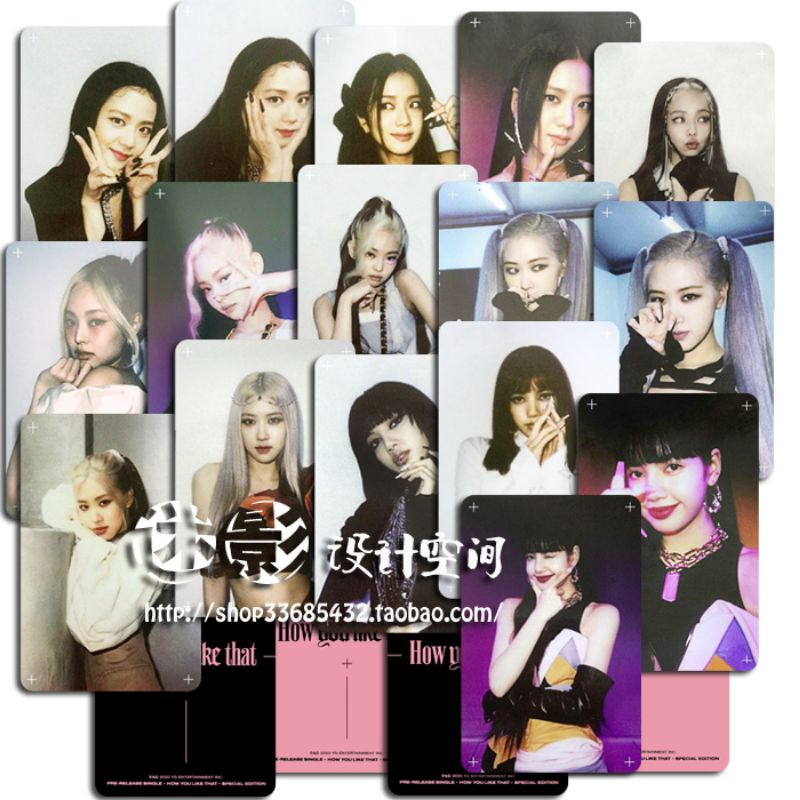 Set card ảnh unoff BLACKPINK - Lisa, Rose, Jennie, Jisoo - How You Like That