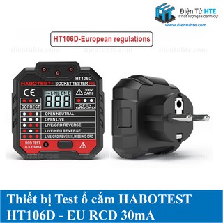 Thiết bị kiểm tra ổ cắm và test rcd habotest ht106
