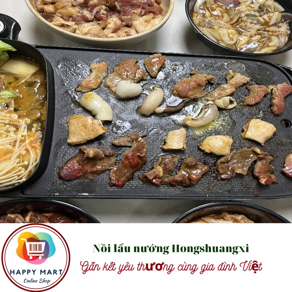 Bếp nướng điện và lẩu, bếp nướng và lẩu Hongshuangxi chính hãng an toàn khi sử dụng