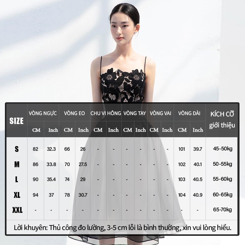 ZY·HT 🌷 Đầm Thời Trang Hàn Quốc Màu Đen Gợi Cảm Cho Nữ váy dạ hội Y9938