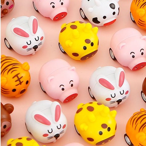 Đồ Chơi Xe Kéo Hình Chú Heo Hoạt Hình Mini Dễ Thương Cho Bé