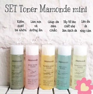 Set 5 chai Toner mini Mamonde