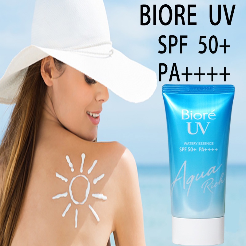 Kem chống nắng Biore UV Aqua Rich 50ml Pa + + + lâu trôi dưỡng ẩm không nhờn