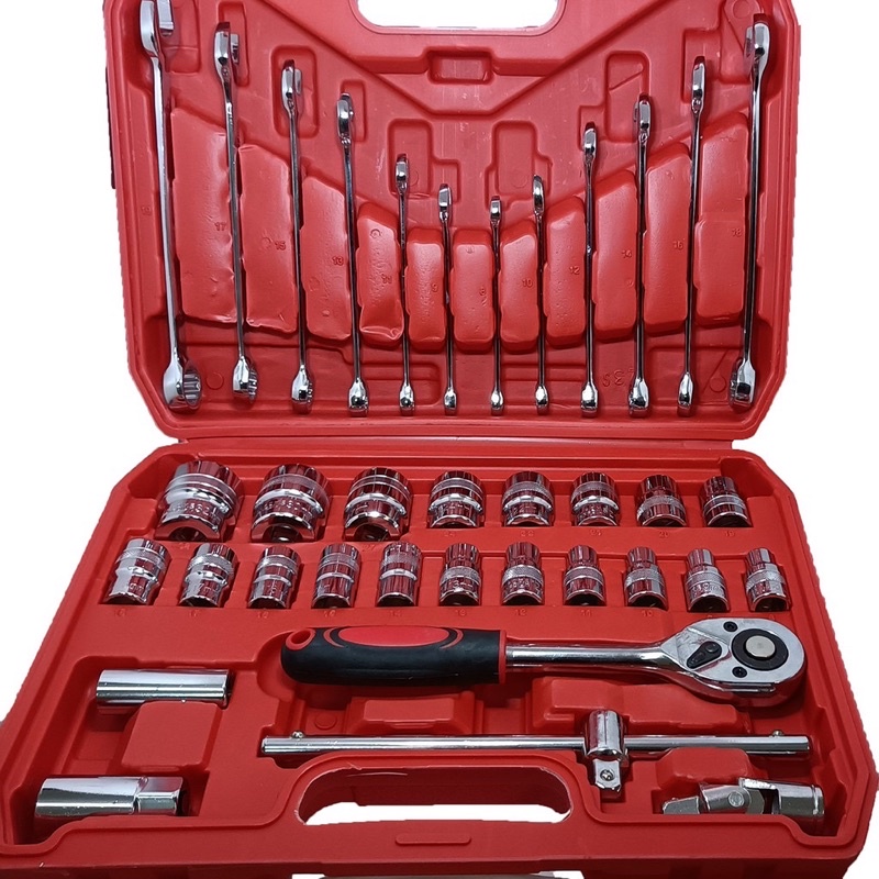 Hộp dụng cụ 37 chi tiết CLe ( cờ Lê ) . Khẩu thép CR-V cao cấp chuyên dụng sửa chữa oto xe máy