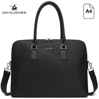 Túi đeo vai DAVID JONES vải polyester in chữ David Jones thời trang cho nam