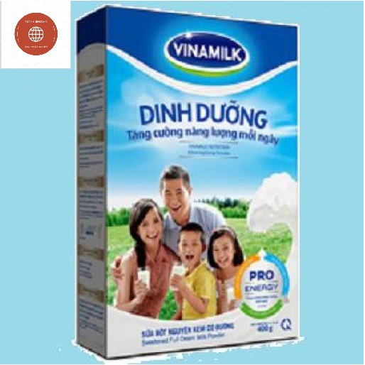 SỮA BỘT NGUYÊN KEM CÓ ĐƯỜNG VINAMILK DINH DƯỠNG - HỘP GIẤY 400G