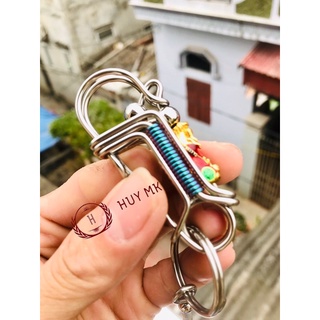 Móc khoá thủ công tỳ hưu đỏ
