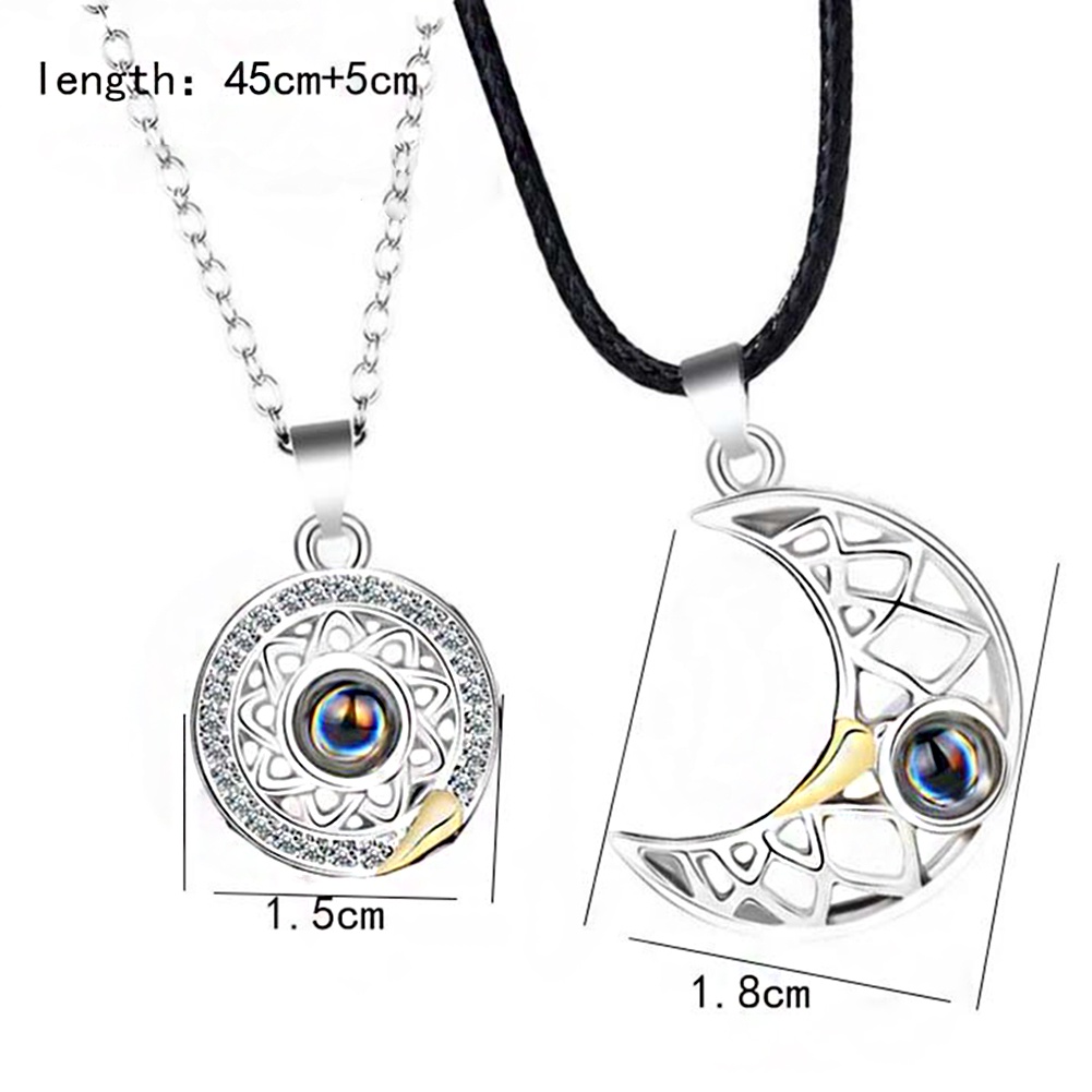 Vòng cổ Mặt Máy Chiếu Bằng Thép Không Gỉ Cho Cặp Đôi