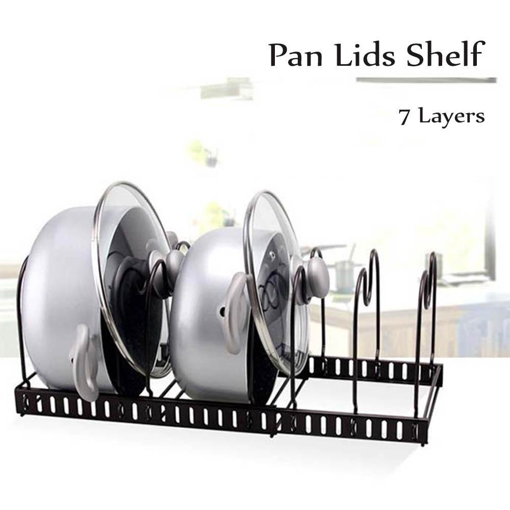 Giá Đỡ Nắp Nồi 7 Tầng Có Thể Gấp Gọn Tiện Dụng