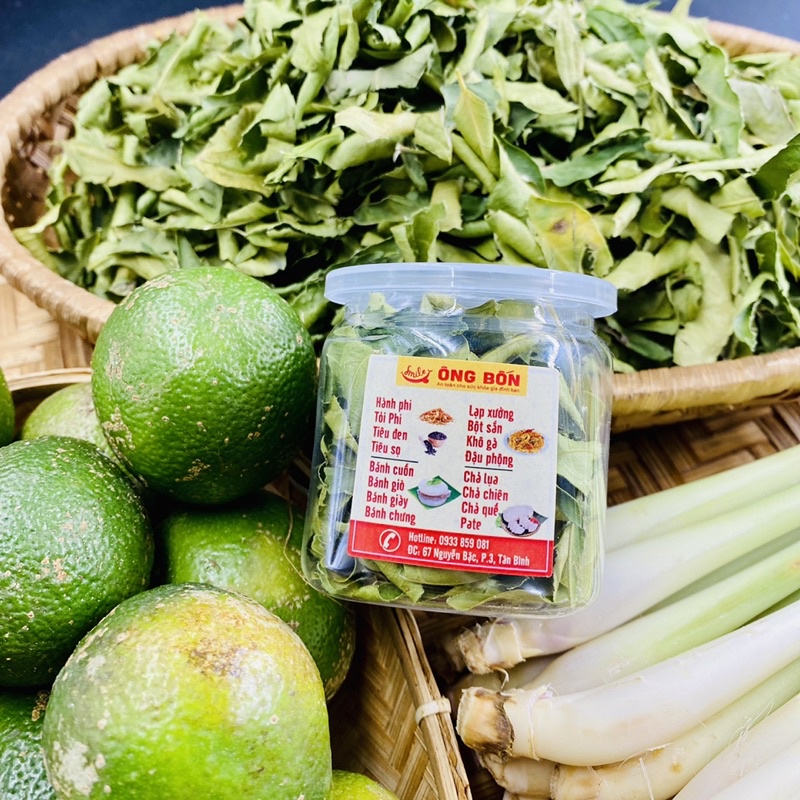 Lá Chanh Sấy Nguyên Chất 100% - Gia Vị ÔNG BỐN