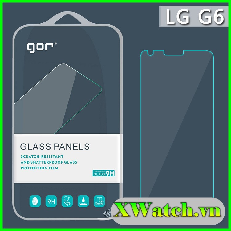 Bộ 2 Kính Cường lực Gor LG G6 / G7 / G8 / V30 / V40 / V50 / V50S / G8X / V60 trong suốt