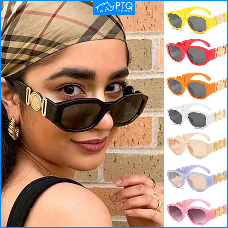 Kính Mát Mắt Mèo Gọng Vuông Nhỏ Thời Trang Unisex