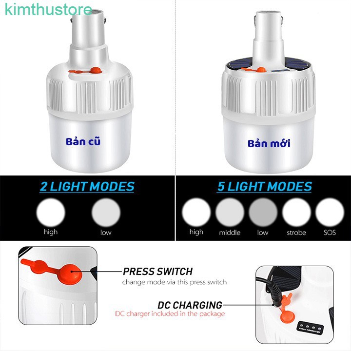 Đèn Năng lượng Mặt trời đèn Led tích điện 100w có điều khiển từ xa, tiếp kiệm chi phí và tiện lợi