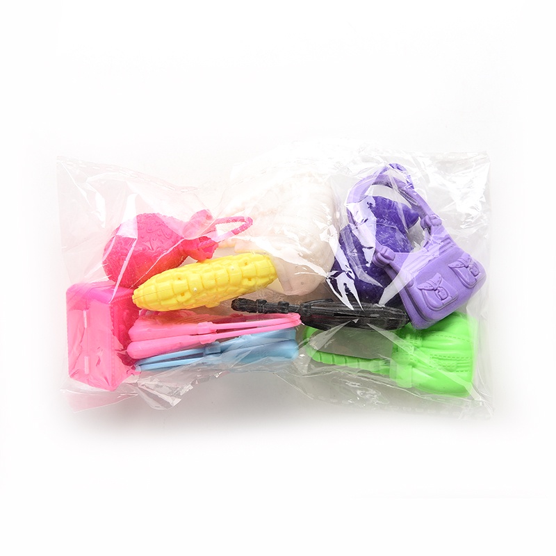 Set 10 Túi Xách Đeo Vai Cho Búp Bê Barbie Phong Cách Ngẫu Nhiên