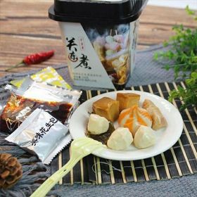 [ Cực ngon ] Combo 2 hộp Lẩu Cốc Viên Hải Sản Full Topping - Hộp 154gr