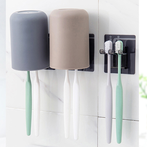 Giá đỡ bàn chải đánh răng bằng nhựa gắn tường tiện lợi