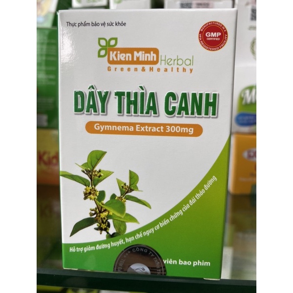 Viên Uống Dây Thìa Canh Kiên Minh, Hỗ trợ giảm đường huyết, Hạn chế biến chứng đái tháo đường, Hỗ trợ giảm Cholesterol