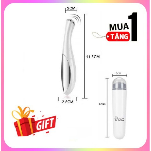 Combo 02 Máy Massage Rung Châm Cứu Không Dây Châm Cứu Mát Xa Mini Cầm Tay  FS1069