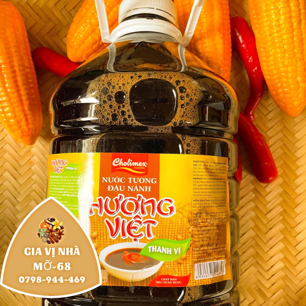 Nước tương Hương Việt- trọng lượng 4,9l