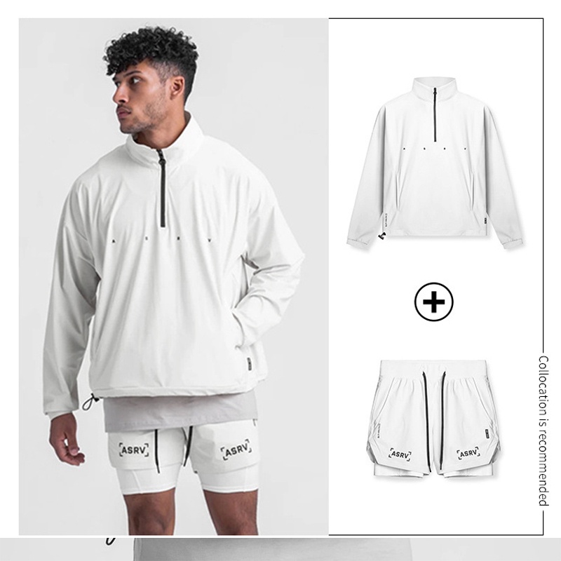 Áo khoác sweater thể thao tay dài cổ đứng thời trang dành cho nam