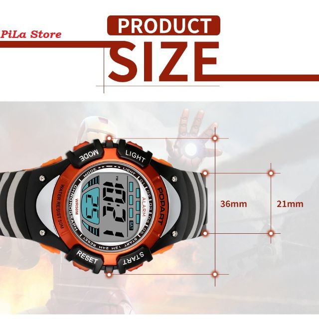 Đồng hồ Điện tử PoPart Cho Bé Trai