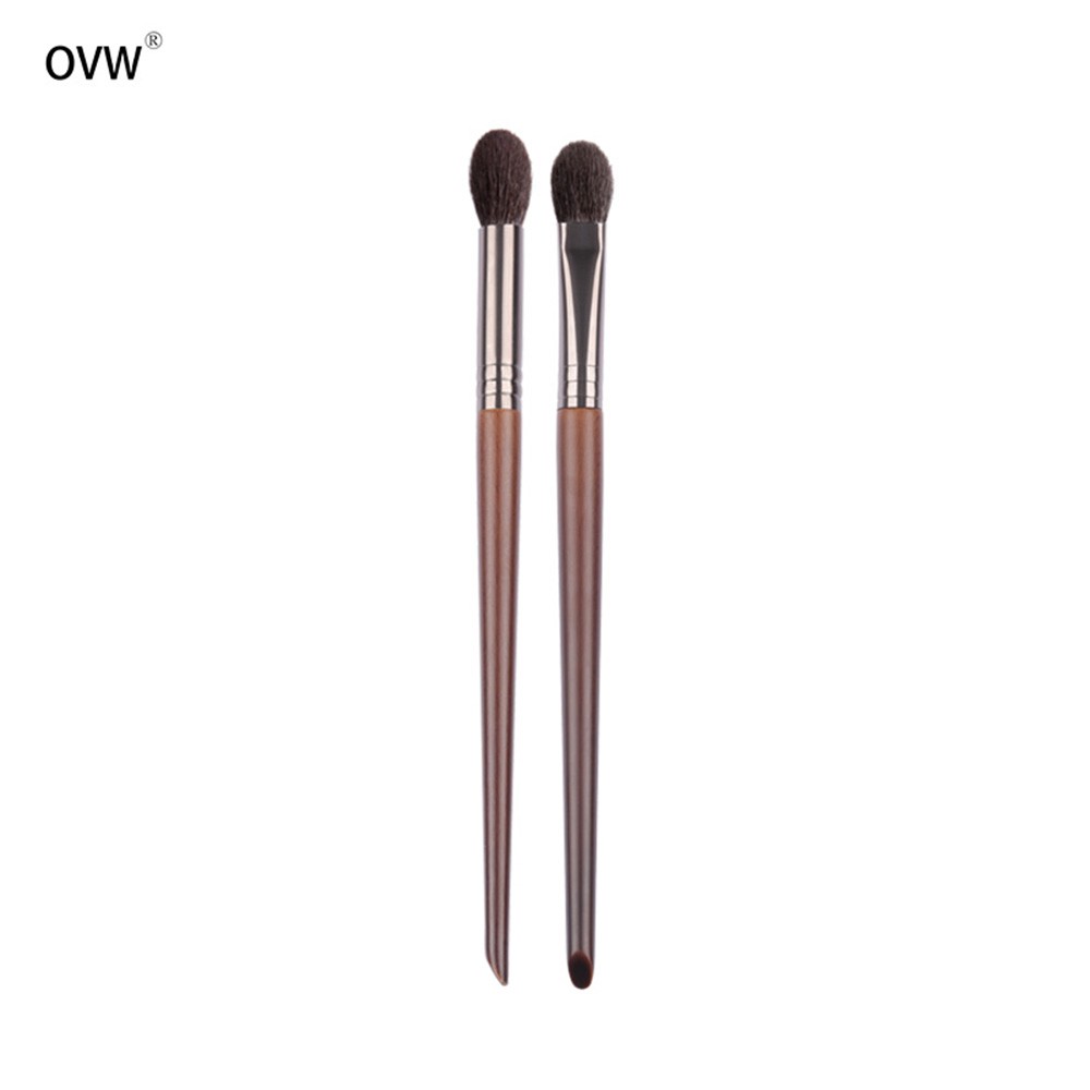 Set 2 cây cọ OVW XQ0708 trang điểm bằng lông dê tự nhiên chất lượng cao
