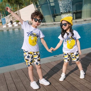 Bộ cotton bé trai bé gái