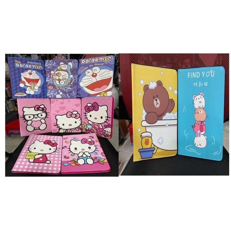 Bao da IPad Air 1/ 2 ; IPad 5 6 7 8 9 ( 9.7 inch) hình kitty ; Doremon ; gấu dễ thương