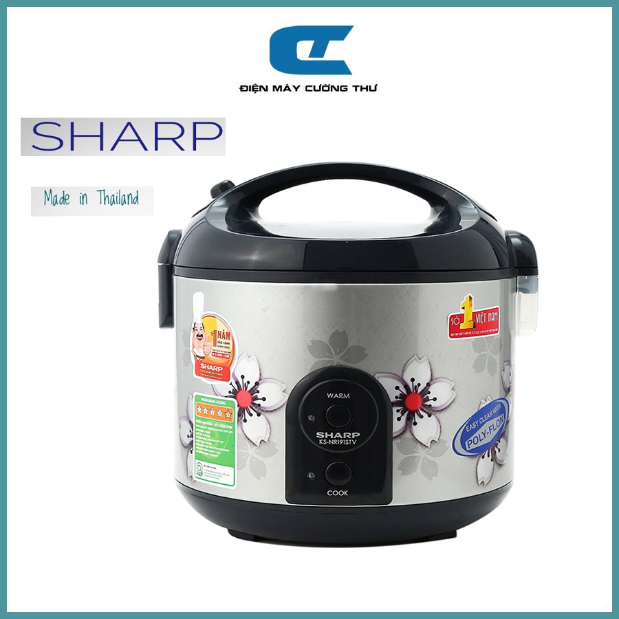 Nồi cơm điện SHARP KS-R19ST 1.8 Lít Thái Lan