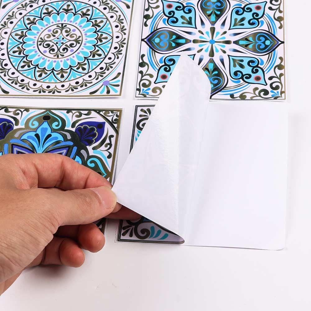 Bộ 10 Miếng Dán Sàn Nhà Hình Viên Gạch Moroccan Talavera
