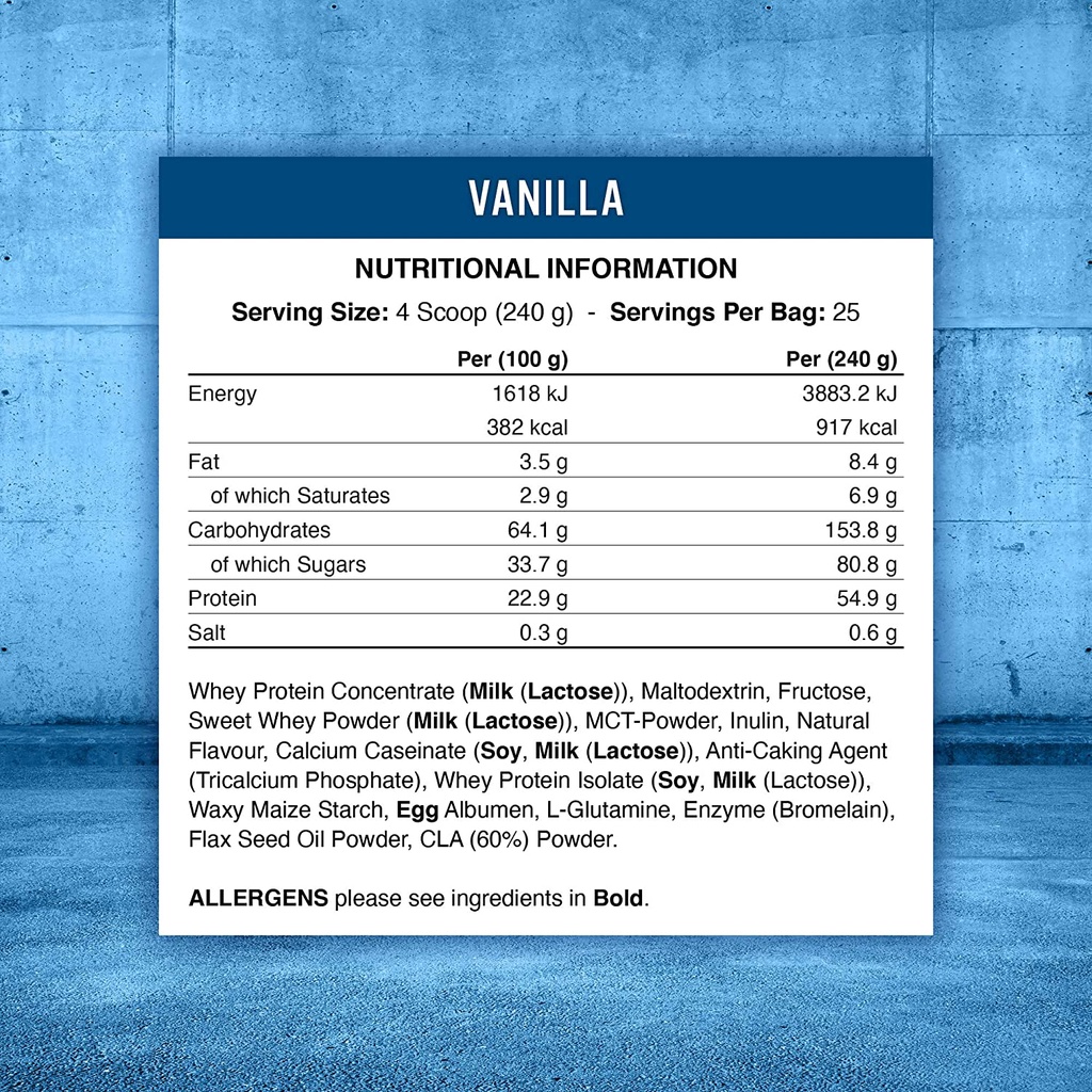 Túi Dùng Thử Sữa Dinh Dưỡng Tăng Cân Nhanh Tăng Cơ Bắp Applied Nutrition Original Critical Mass  1 Kg