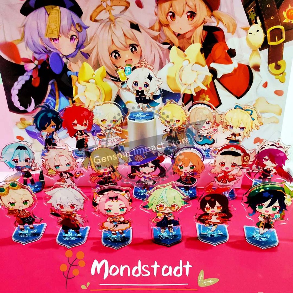 *Mua 2 cái tặng 1 tấm ảnh* Sweets Paradise Mondstadt Mini Standee Genshin Impact