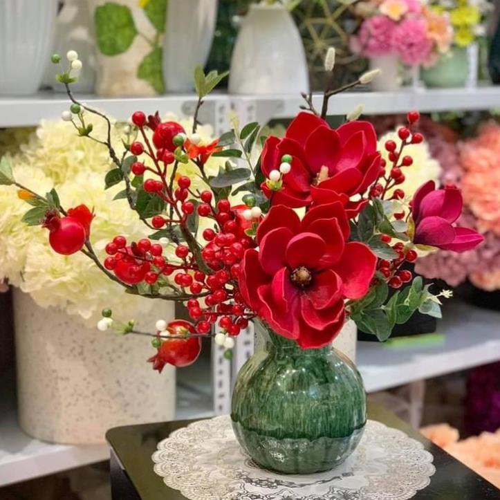 Bình hoa gốm sứ trang trí nhỏ đẹp - Lọ cắm hoa decor chụp ảnh - Bát Tràng