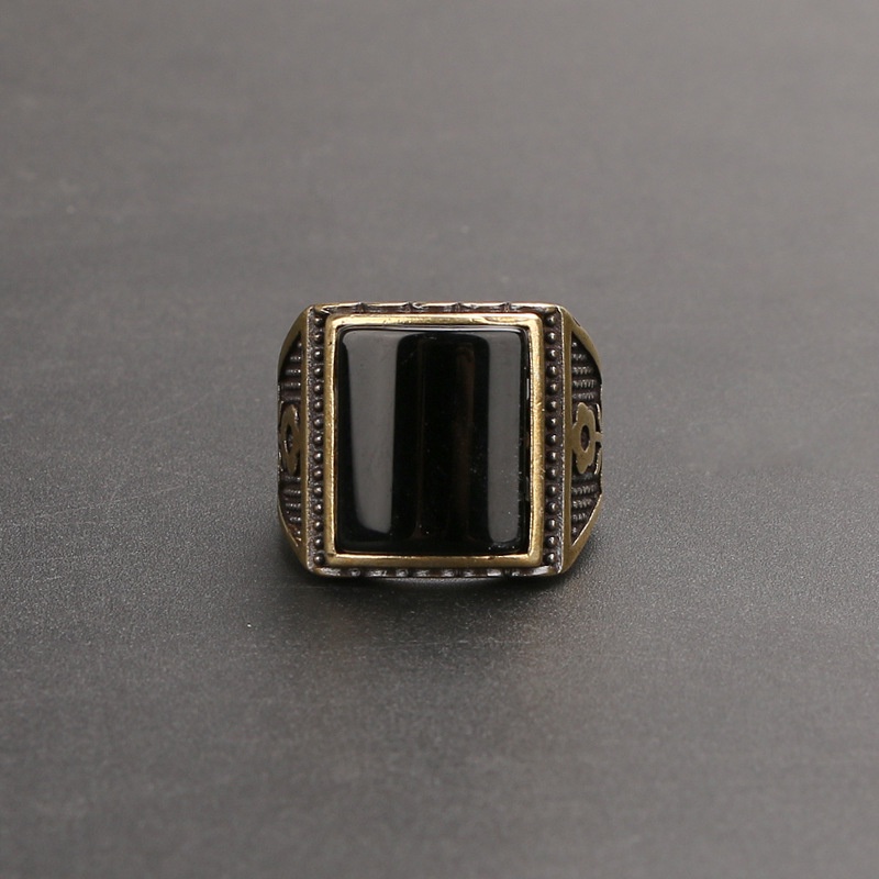 Yueying Deserve To Act The Role Of Restoring Nhẫn Đá Quý Cổ Điển Bằng Đồng Thau Phong Cách Punk Rock Cá Tính