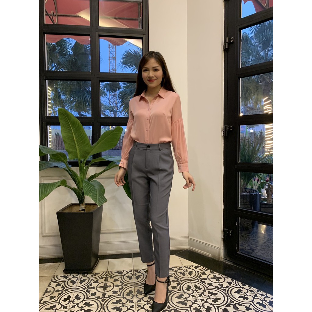 Quần tây nữ, Quần âu cúc trước fom chuẩn lên dáng đẹp Lake fashion | BigBuy360 - bigbuy360.vn