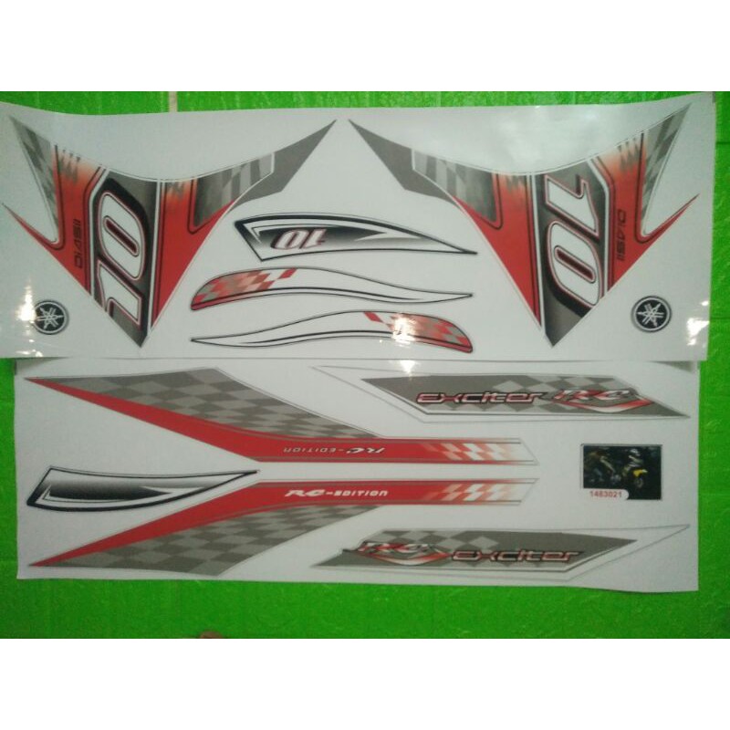 Bộ tem Exciter 135 đời 2012 màu đỏ Rc