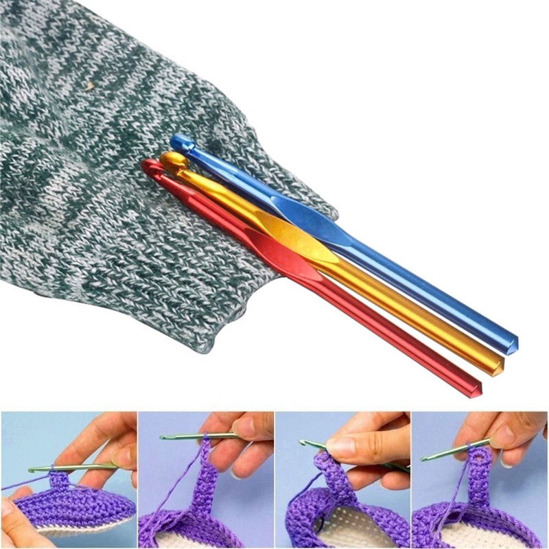Móc Đan Len Bằng Nhôm 2.0-4.0mm