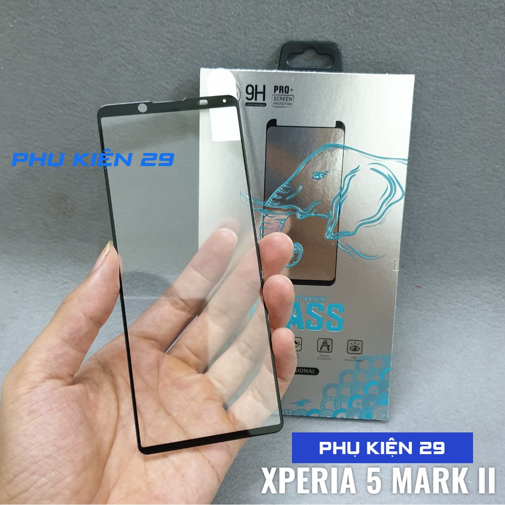 [Xperia 5/ 10 Mark 2, Xperia 5/ 10 II] Kính cường lực FULL màn FULL keo Glass Pro+ 9H