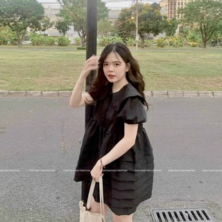 ĐẦM BABYDOLL CỔ SEN