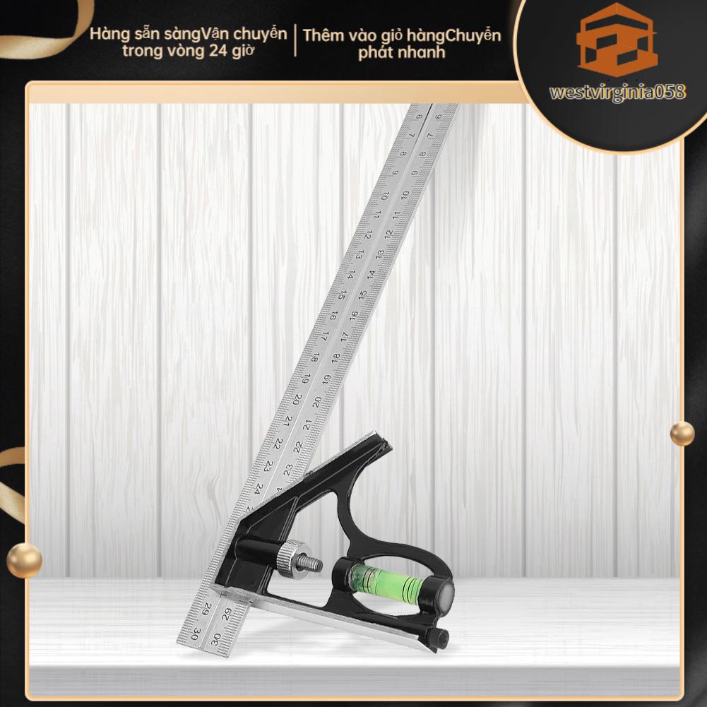 Thước Đo Góc 45/90 Độ 300mm Điều Chỉnh Linh Hoạt
