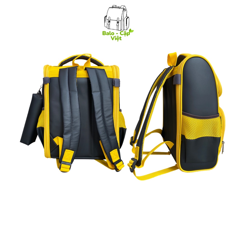 Cặp chống gù cho bé, Balo chống gù lưng cho bé trai/ gái học sinh lớp 1, 2, 3 Ladoda C128/ C145