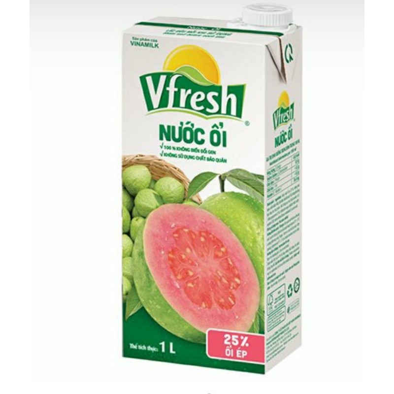 NƯỚC VFRESH ỔI ÉP - Hộp giấy 1L