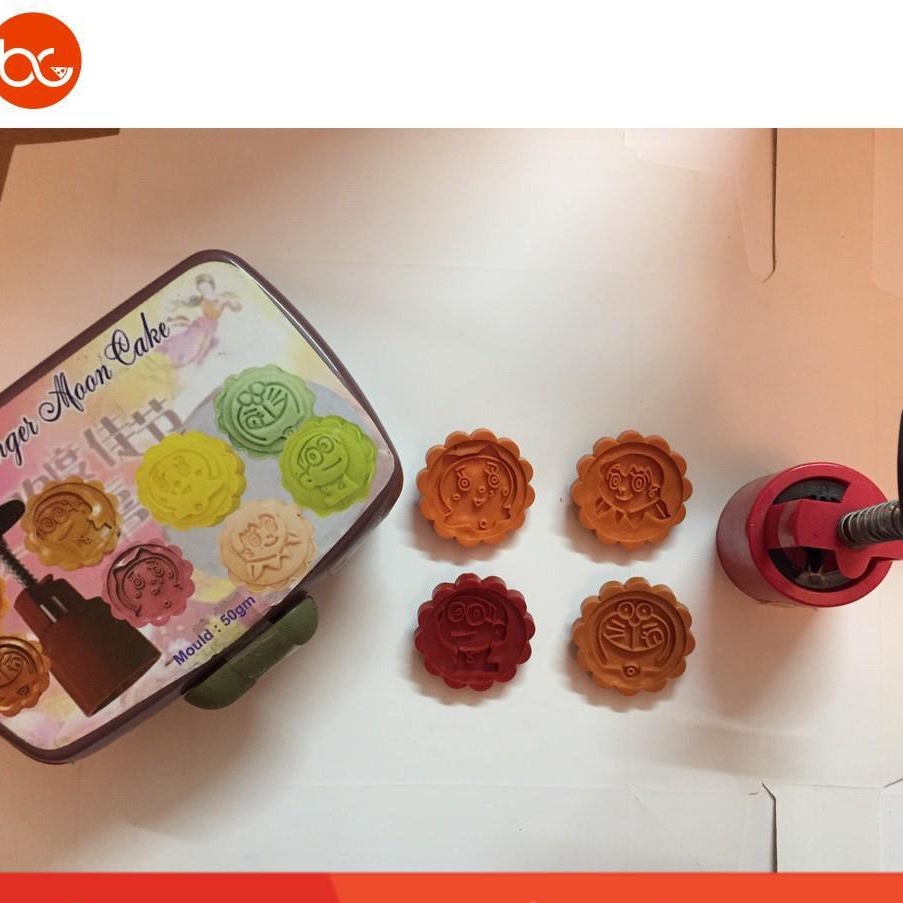 Khuôn Lò Xo Bánh Trung Thu Singapore 50gr - Y3K2016 C - Gồm 4 Mặt