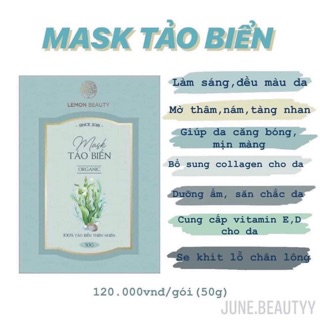 [MUA 1 TẶNG 4] - LEMON MASK TẢO BIỂN