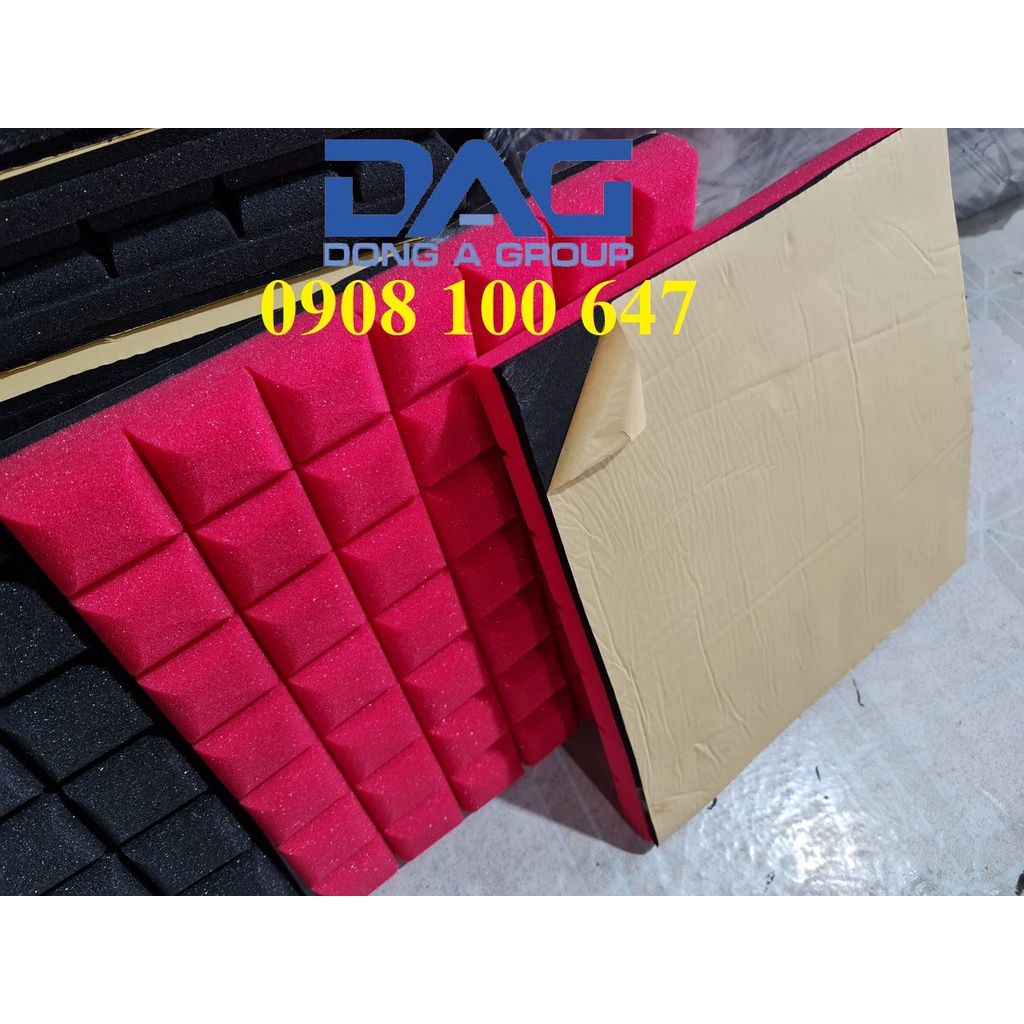 Mút Cách Âm Dán Tường Có Sẵn Keo + Chống Rung + Hàng Loại 1 Mẫu vuông mini