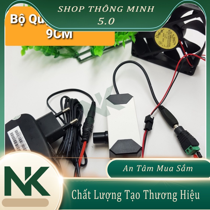 Bộ quạt tản nhiệt hút mùi có điều tốc 12V các kích thước 6CM 8CM 9CM 12CM Quạt an toàn tiện dụng