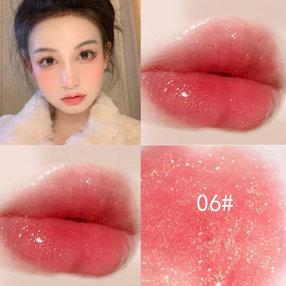 10 Pcs Pink Pearl Lip Glaze Set Lip Gloss Moisturizing And Moisturizing Lasting Y5J2