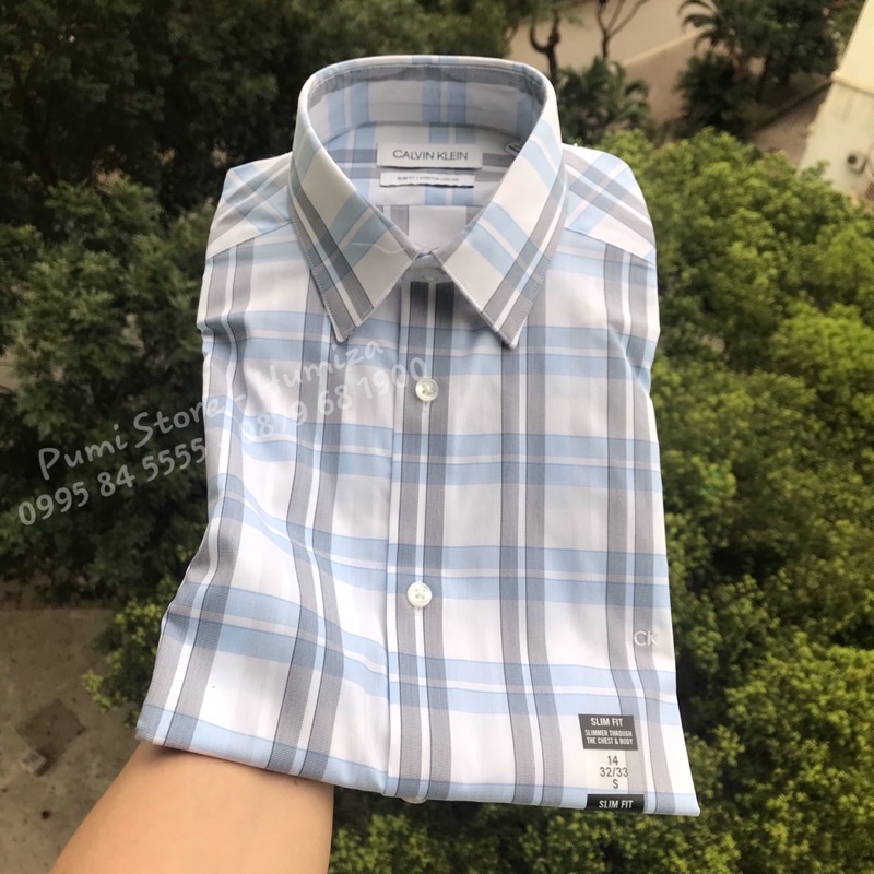 Áo sơ mi nam Calvin Klein chính hãng (nhập US) logo CK